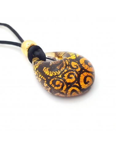 Pendentif Persia en verre de Murano bijoux fantaisie made in Italie