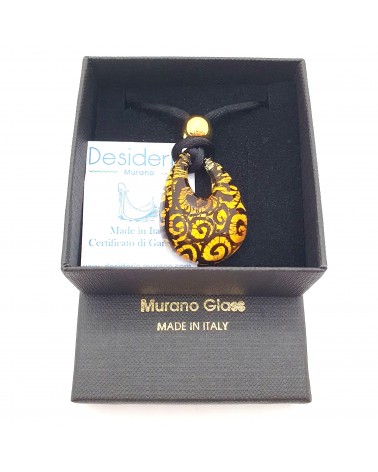 Pendentif Persia en verre de Murano bijoux fantaisie made in Italie