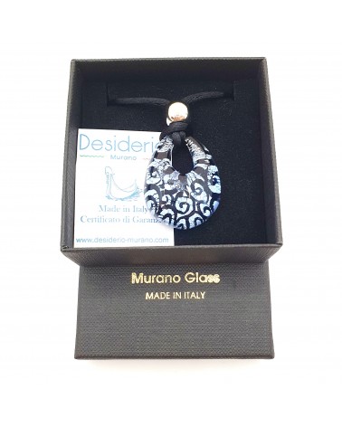 Pendentif Persia en verre de Murano bijoux fantaisie made in Italie