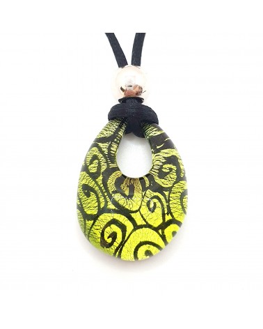 Pendentif Persia en verre de Murano bijoux fantaisie made in Italie
