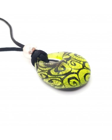 Pendentif Persia en verre de Murano bijoux fantaisie made in Italie