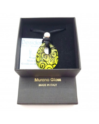 Pendentif Persia en verre de Murano bijoux fantaisie made in Italie