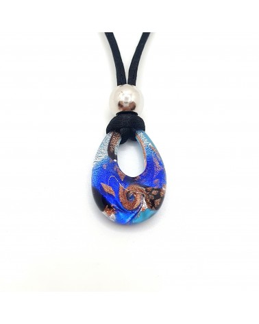 Petit pendentif goutte verre Murano bijoux made in Italie