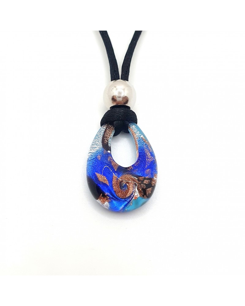 Petit pendentif goutte verre Murano bijoux made in Italie
