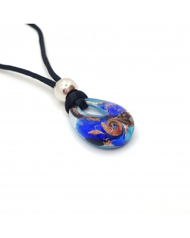Petit pendentif goutte verre Murano bijoux made in Italie