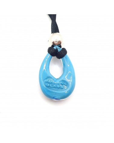 Petit pendentif goutte verre Murano bijoux made in Italie