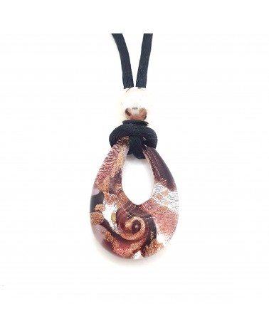 Petit pendentif goutte verre Murano bijoux made in Italie
