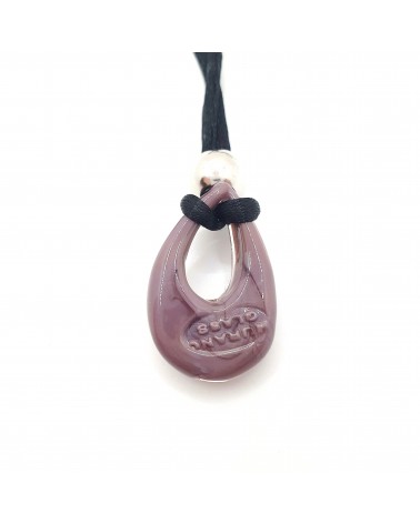 Petit pendentif goutte verre Murano bijoux made in Italie