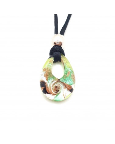 Petit pendentif goutte verre Murano bijoux made in Italie