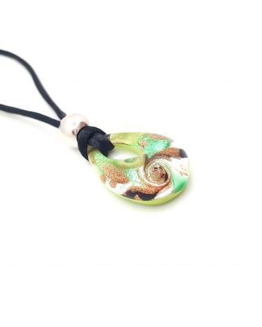 Petit pendentif goutte verre Murano bijoux made in Italie