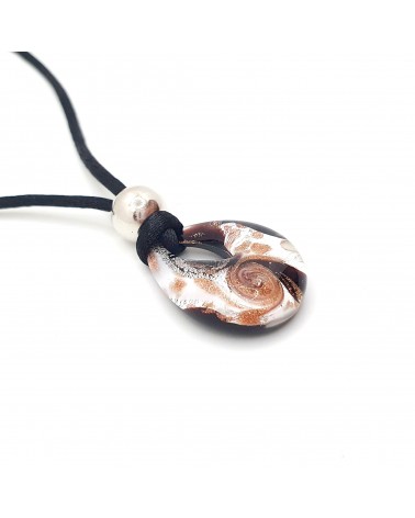 Petit pendentif goutte verre Murano bijoux made in Italie