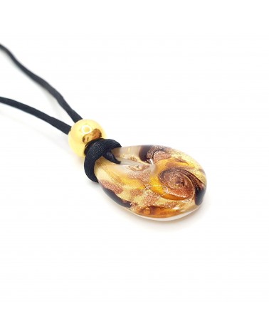 Petit pendentif goutte verre Murano bijoux made in Italie