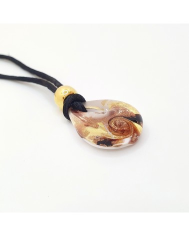 Petit pendentif goutte verre Murano bijoux made in Italie