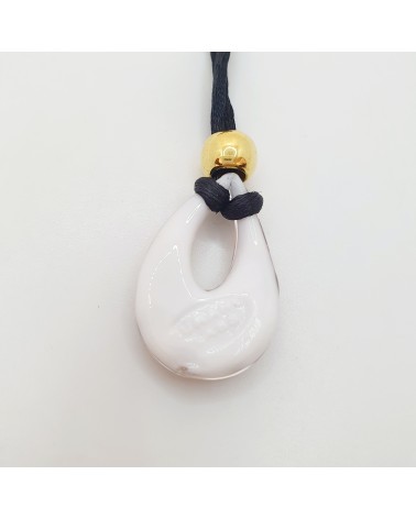 Petit pendentif goutte verre Murano bijoux made in Italie