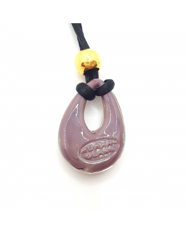 Petit pendentif goutte verre Murano bijoux made in Italie
