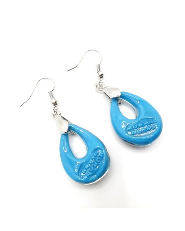Boucles d'oreilles goutte en verre de Murano bijoux fantaisies fait à la main Bijoux Murano