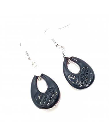 Boucles d'oreilles goutte en verre de Murano bijoux fantaisies fait à la main Bijoux Murano