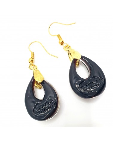 Boucles d'oreilles goutte en verre de Murano bijoux fantaisies fait à la main Bijoux Murano