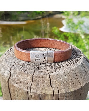 Bracelet Homme Cuir Marron Urban Leather bijoux fantaisies