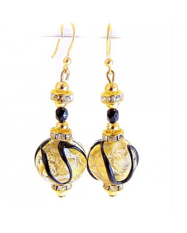 Boucles d'oreilles Aida en verre de Murano bijoux fantaisies artisans italiens