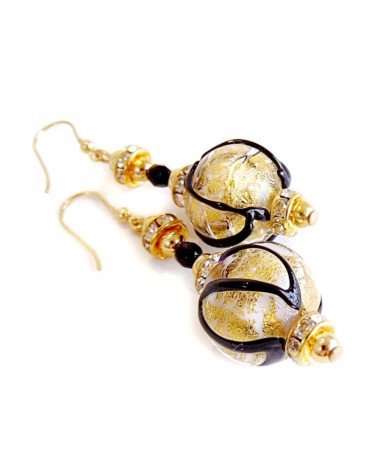 Boucles d'oreilles Aida en verre de Murano bijoux fantaisies artisans italiens