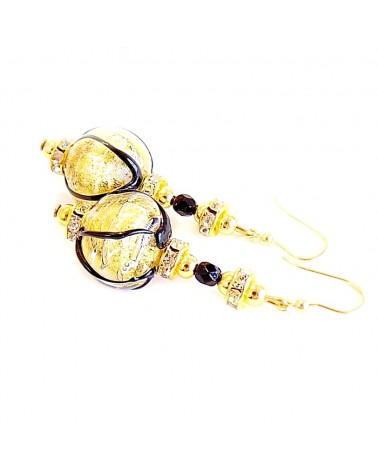 Boucles d'oreilles Aida en verre de Murano bijoux fantaisies artisans italiens