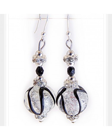 Boucles d'oreilles Aida en verre de Murano bijoux fantaisies made in Italy