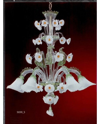 Lustre classique en Cristal de Murano made in Italy