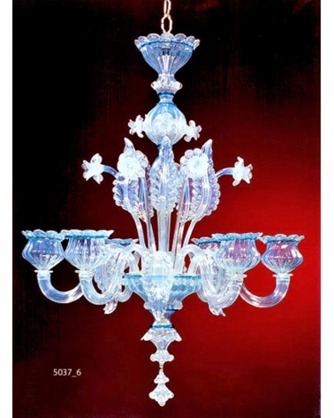 Lustre classique en Cristal de Murano artisans italiens