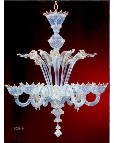 Lustre classique en Cristal de Murano made in Italy