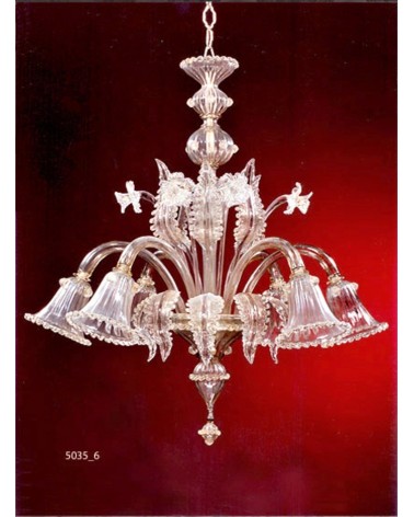 Lustre classique en Cristal de Murano made in Italy