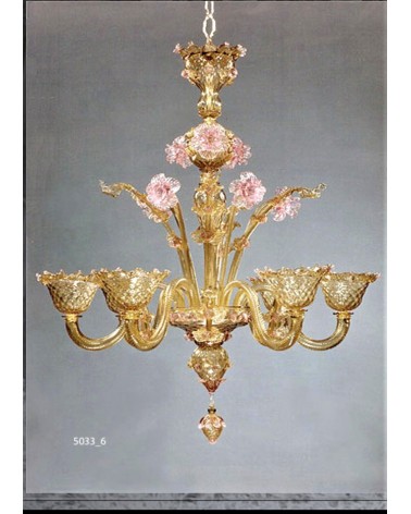 Lustre classique en Cristal de Murano made in Italy