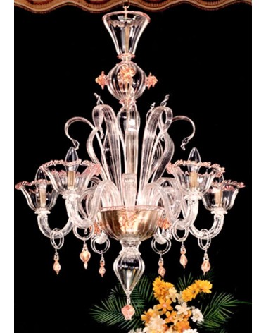 Lustre contemporain en Cristal de Murano made in Italy