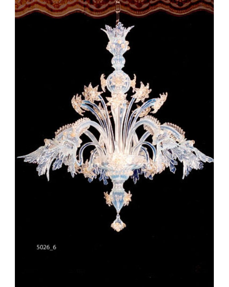 Lustre contemporain en Cristal de Murano made in Italy