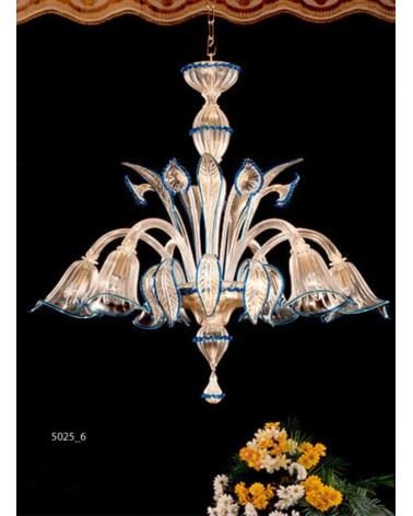 Lustre contemporain en Cristal de Murano made in Italy