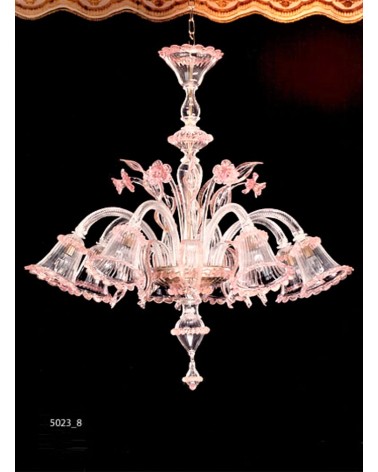 Lustre contemporain en Cristal de Murano made in Italy