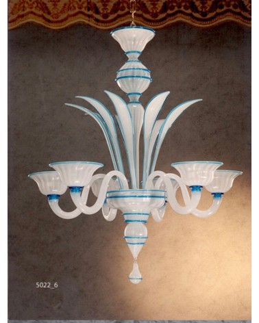 Lustre contemporain en Cristal de Murano made in Italy