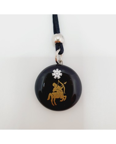 Petit pendentif signe du zodiaque  verre de Murano made in italy