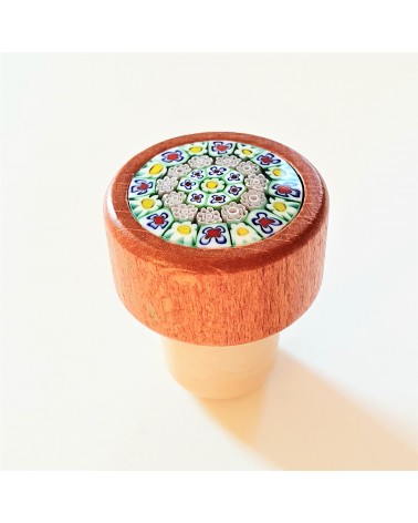 Bouchon murrine millefiori multicolore objets italien