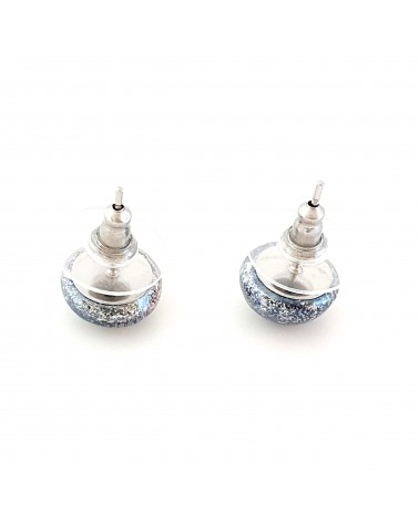 Boucles d'oreilles demi perle bijoux fantaisies made in Italie