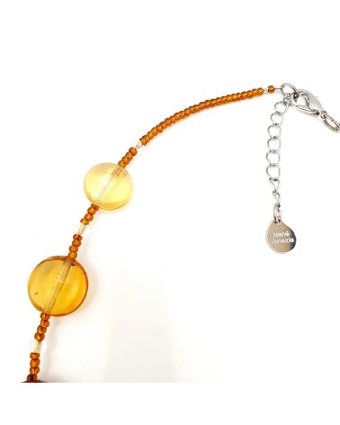 Collier Summer en verre de Murano  artisans italiens fait à la main