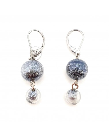 Boucles d'oreilles perle bijoux fantaisie verre de Murano
