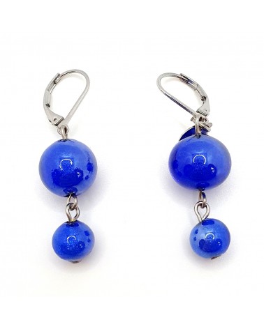 Boucles d'oreilles perle bijoux fantaisie verre de Murano