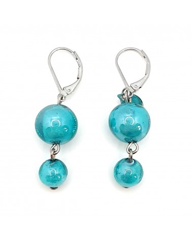Boucles d'oreilles perle bijoux fantaisie verre de Murano