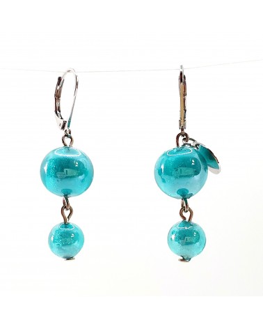 Boucles d'oreilles perle bijoux fantaisie verre de Murano