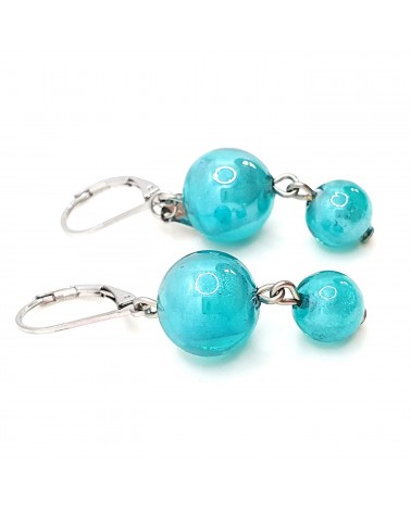 Boucles d'oreilles perle bijoux fantaisie verre de Murano