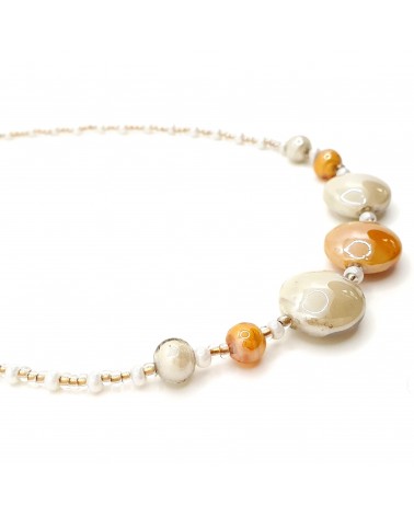 Collier en verre de Murano  artisans italiens fait à la main