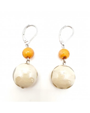 Boucles d'oreilles en verre de Murano  artisans italiens fait à la main