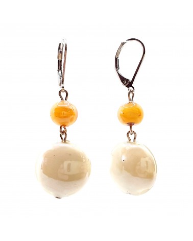 Boucles d'oreilles en verre de Murano  artisans italiens fait à la main