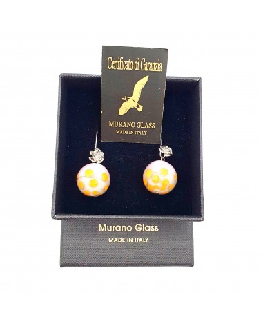 Boucles d'oreilles Africa en verre de Murano bijoux fantaisies artisans italiens